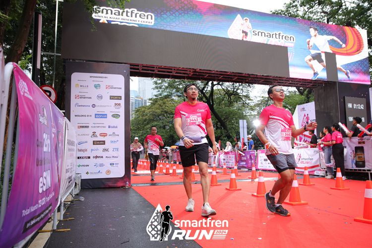 Race photo from Smartfren Run 2024