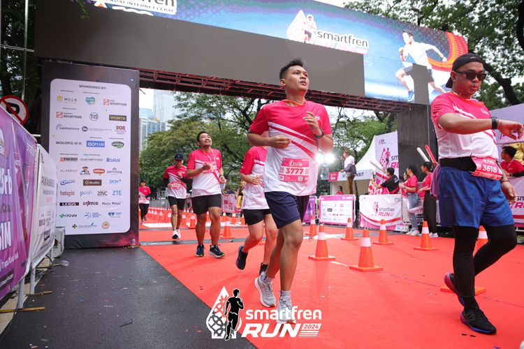 Race photo from Smartfren Run 2024