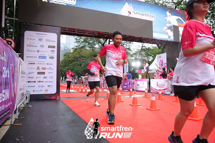 Race photo from Smartfren Run 2024