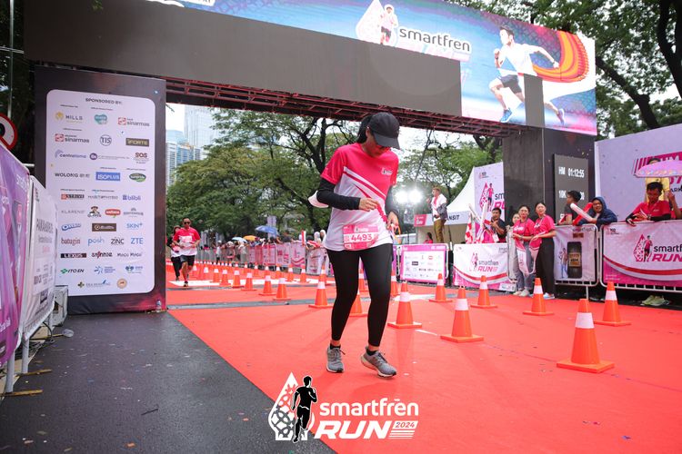 Race photo from Smartfren Run 2024