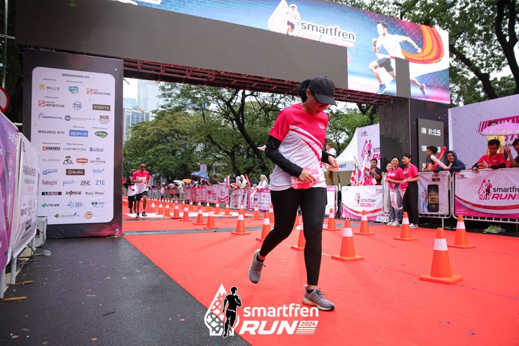 Race photo from Smartfren Run 2024