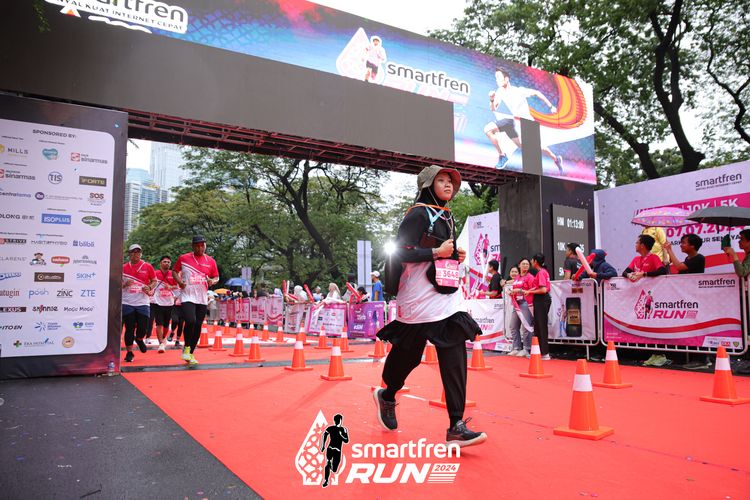 Race photo from Smartfren Run 2024