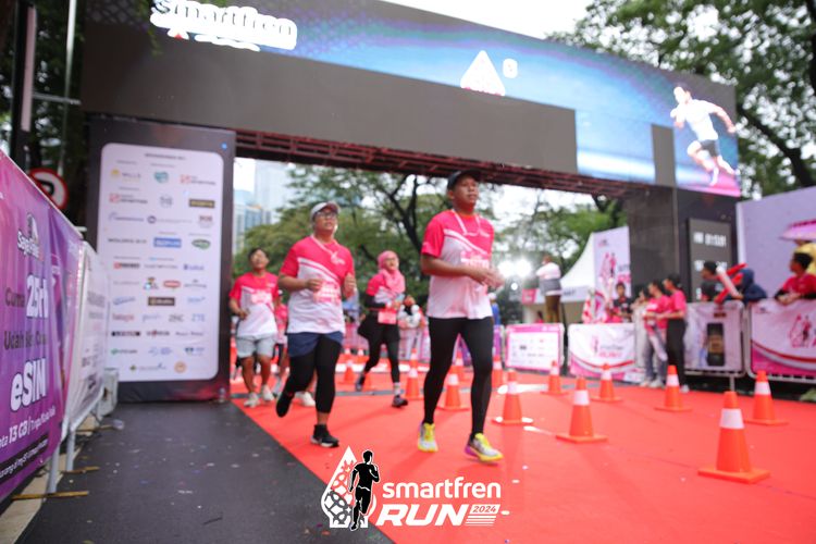 Race photo from Smartfren Run 2024