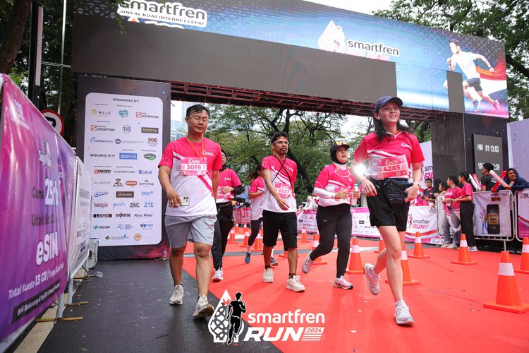 Race photo from Smartfren Run 2024