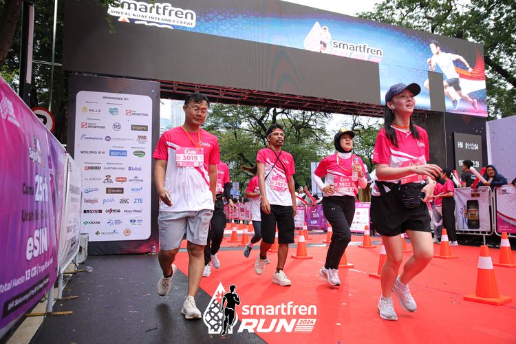 Race photo from Smartfren Run 2024