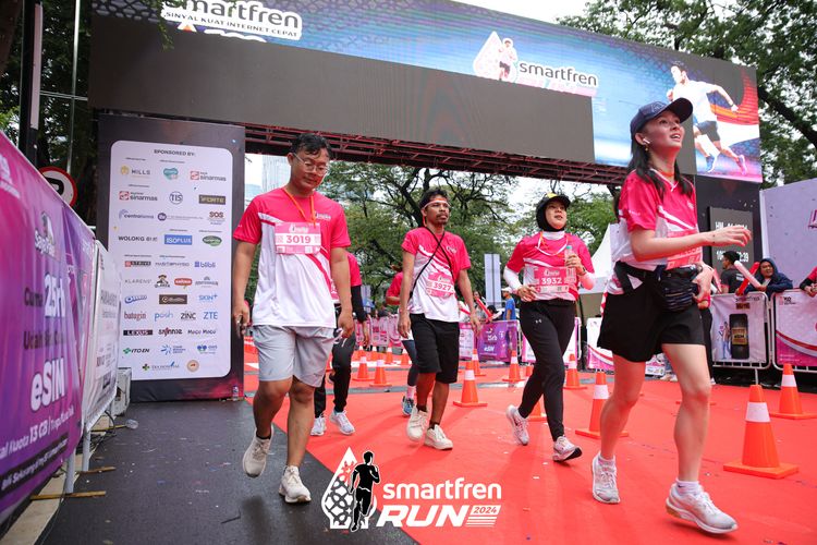 Race photo from Smartfren Run 2024