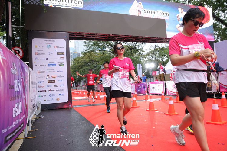Race photo from Smartfren Run 2024