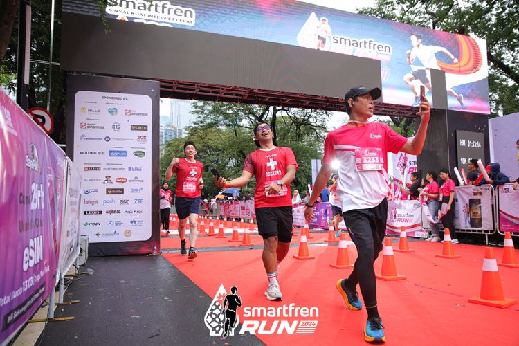 Race photo from Smartfren Run 2024