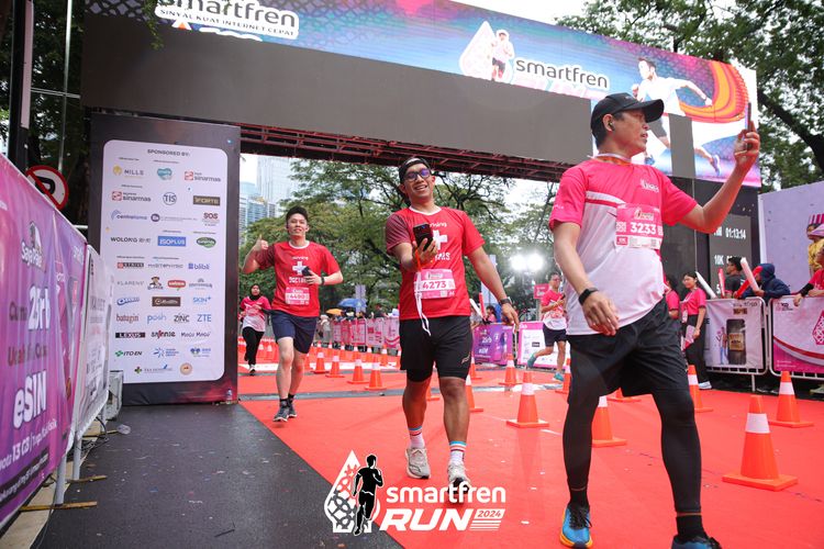Race photo from Smartfren Run 2024