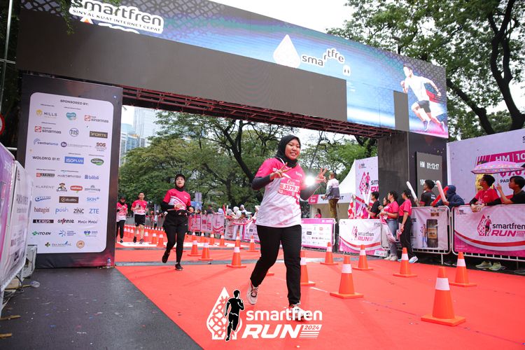Race photo from Smartfren Run 2024