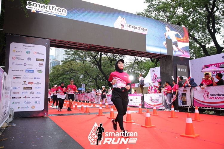 Race photo from Smartfren Run 2024