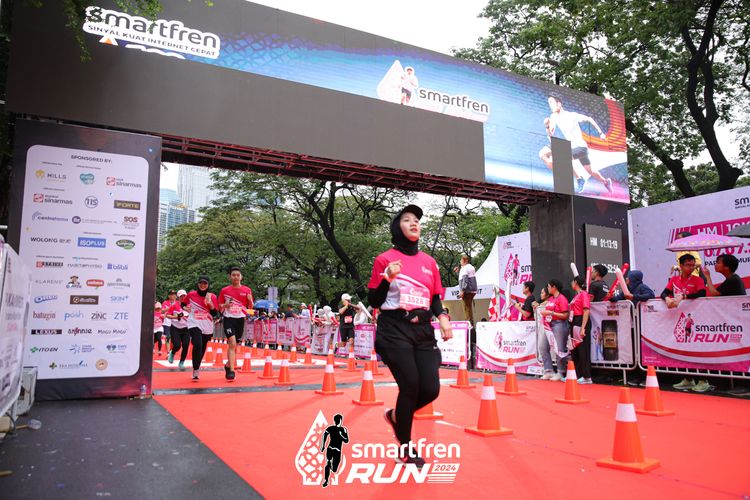 Race photo from Smartfren Run 2024