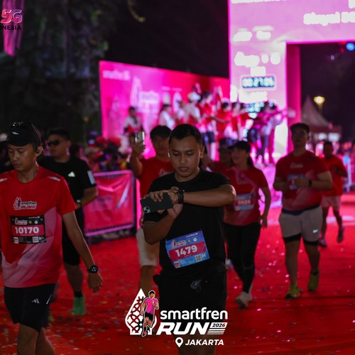 Race photo from SMARTFREN RUN 2026