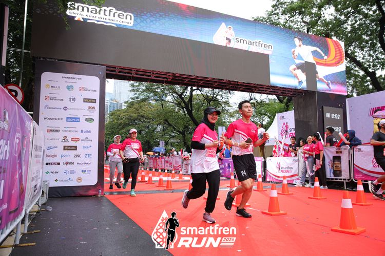 Race photo from Smartfren Run 2024