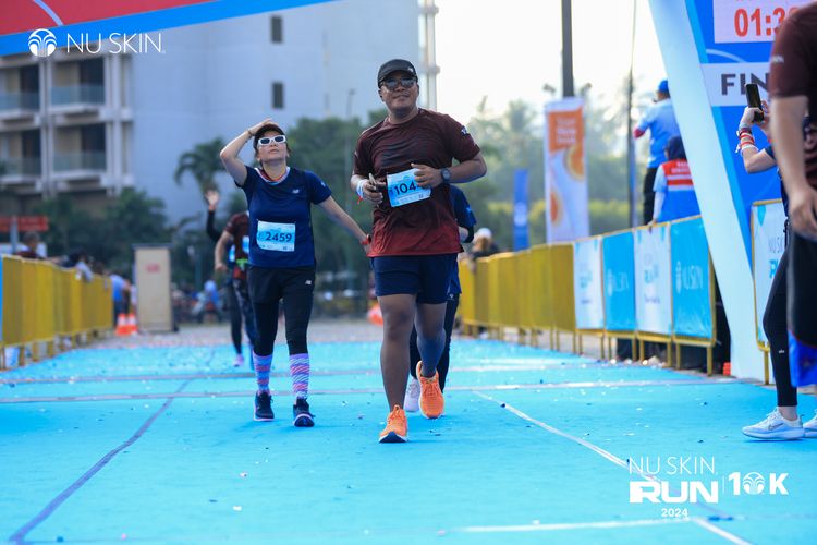 Race photo from Nu Skin Run 10K