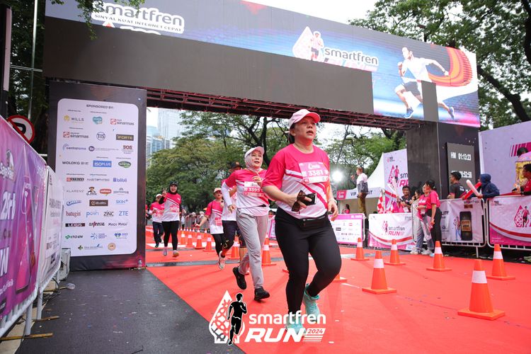 Race photo from Smartfren Run 2024
