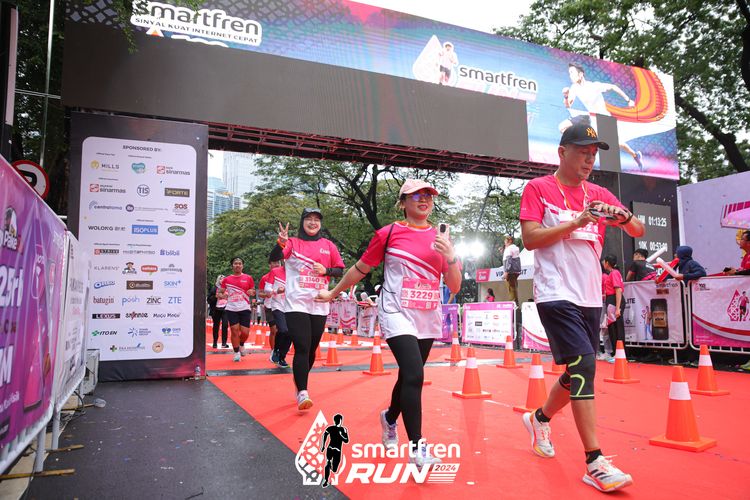 Race photo from Smartfren Run 2024