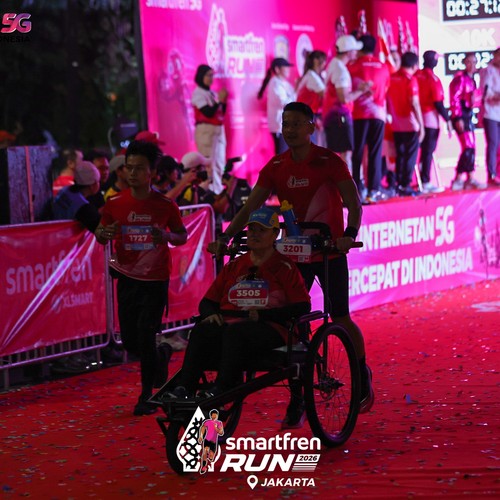 Race photo from SMARTFREN RUN 2026