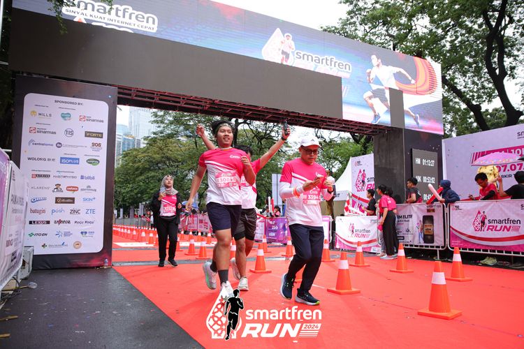 Race photo from Smartfren Run 2024