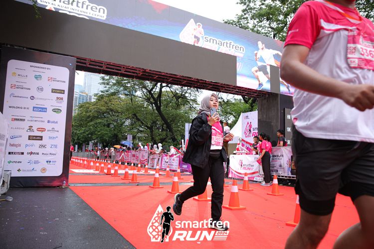 Race photo from Smartfren Run 2024