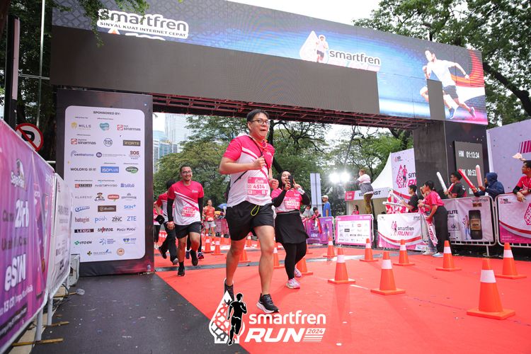 Race photo from Smartfren Run 2024