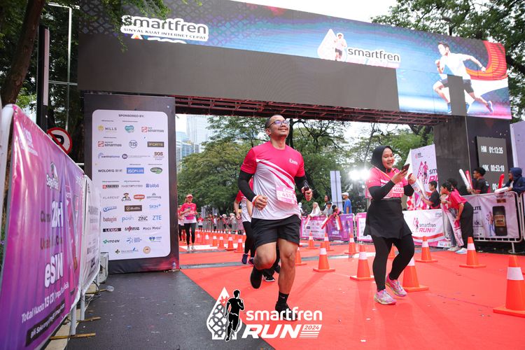 Race photo from Smartfren Run 2024