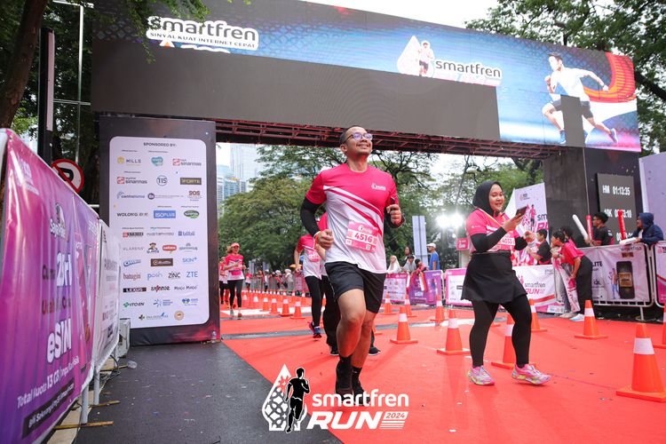 Race photo from Smartfren Run 2024