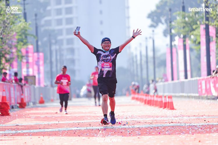 Race photo from Smartfren Run 2025 
