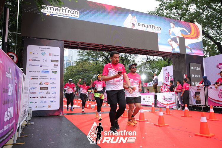 Race photo from Smartfren Run 2024