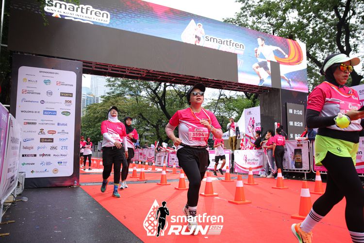 Race photo from Smartfren Run 2024