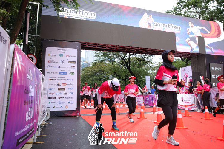 Race photo from Smartfren Run 2024