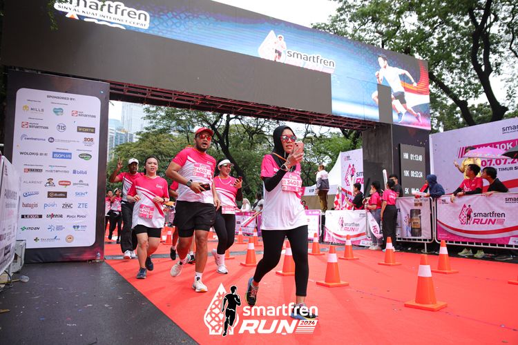 Race photo from Smartfren Run 2024