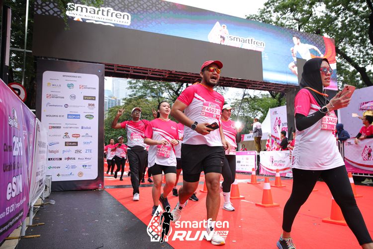 Race photo from Smartfren Run 2024