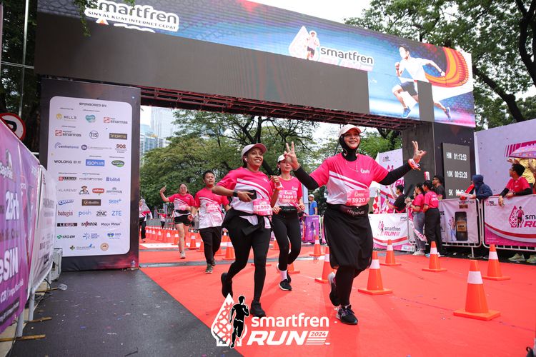 Race photo from Smartfren Run 2024