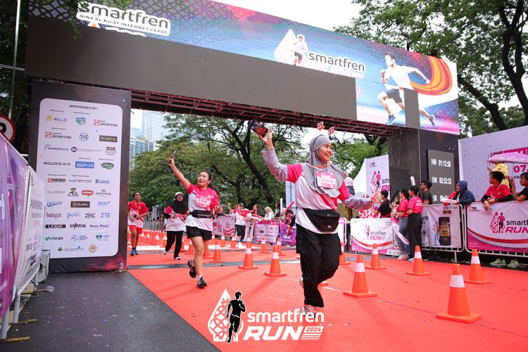 Race photo from Smartfren Run 2024