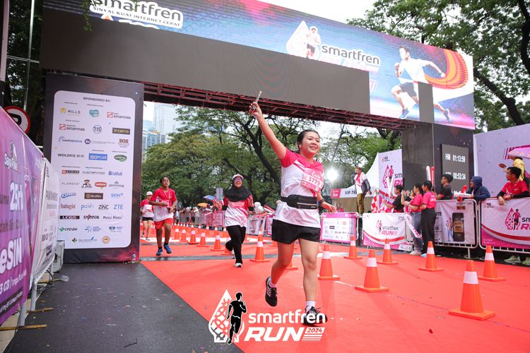 Race photo from Smartfren Run 2024