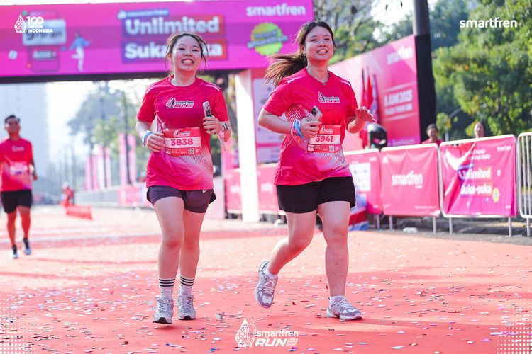 Race photo from Smartfren Run 2025 