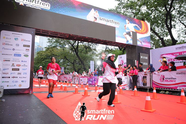 Race photo from Smartfren Run 2024