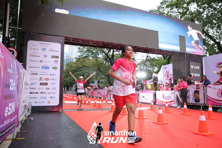 Race photo from Smartfren Run 2024