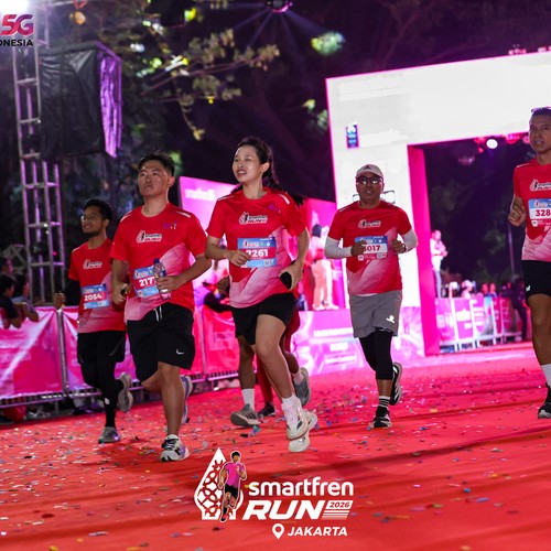 Race photo from SMARTFREN RUN 2026