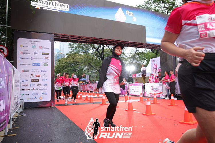Race photo from Smartfren Run 2024