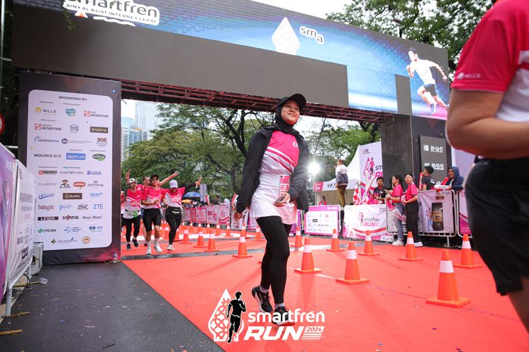 Race photo from Smartfren Run 2024