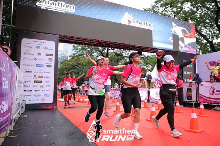 Race photo from Smartfren Run 2024