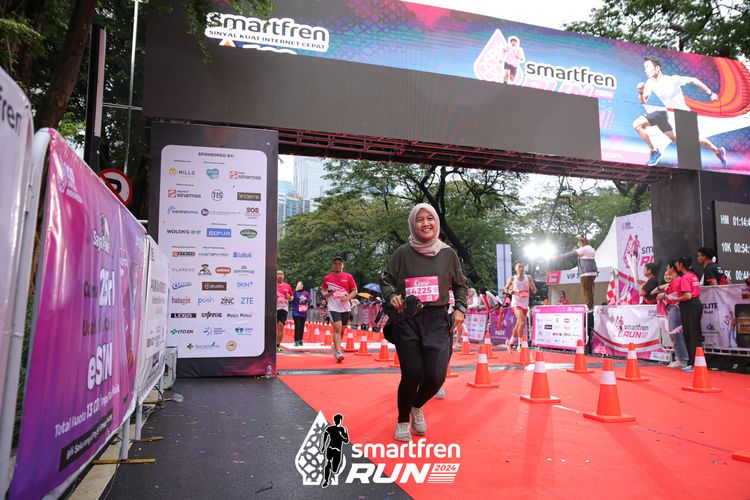 Race photo from Smartfren Run 2024