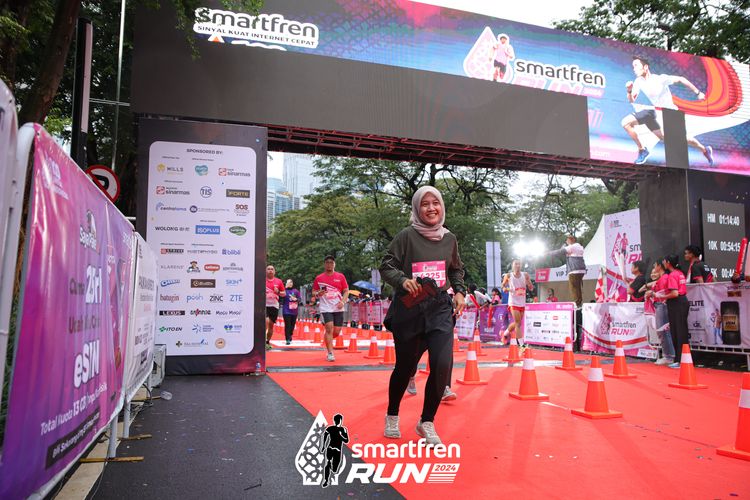Race photo from Smartfren Run 2024