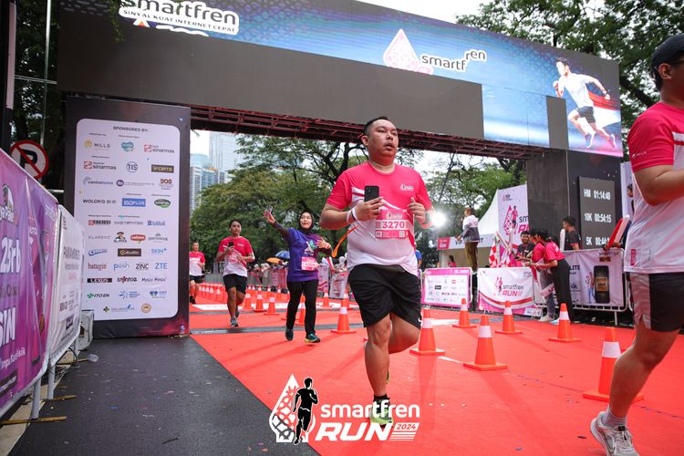 Race photo from Smartfren Run 2024