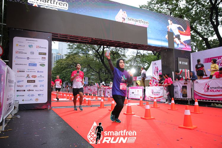 Race photo from Smartfren Run 2024