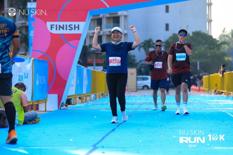 Race photo from Nu Skin Run 10K