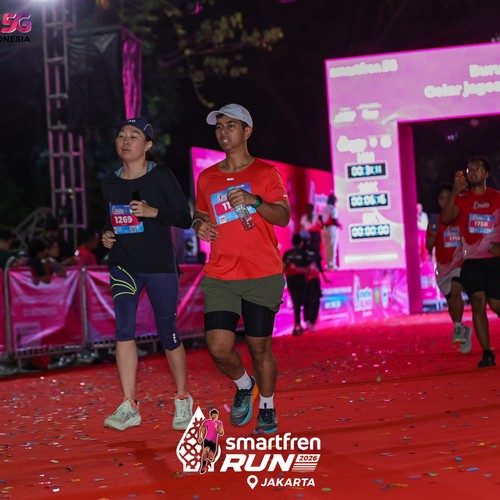 Race photo from SMARTFREN RUN 2026