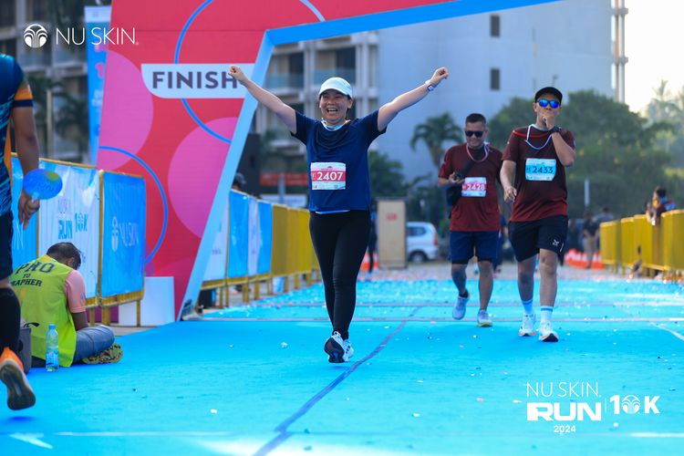 Race photo from Nu Skin Run 10K
